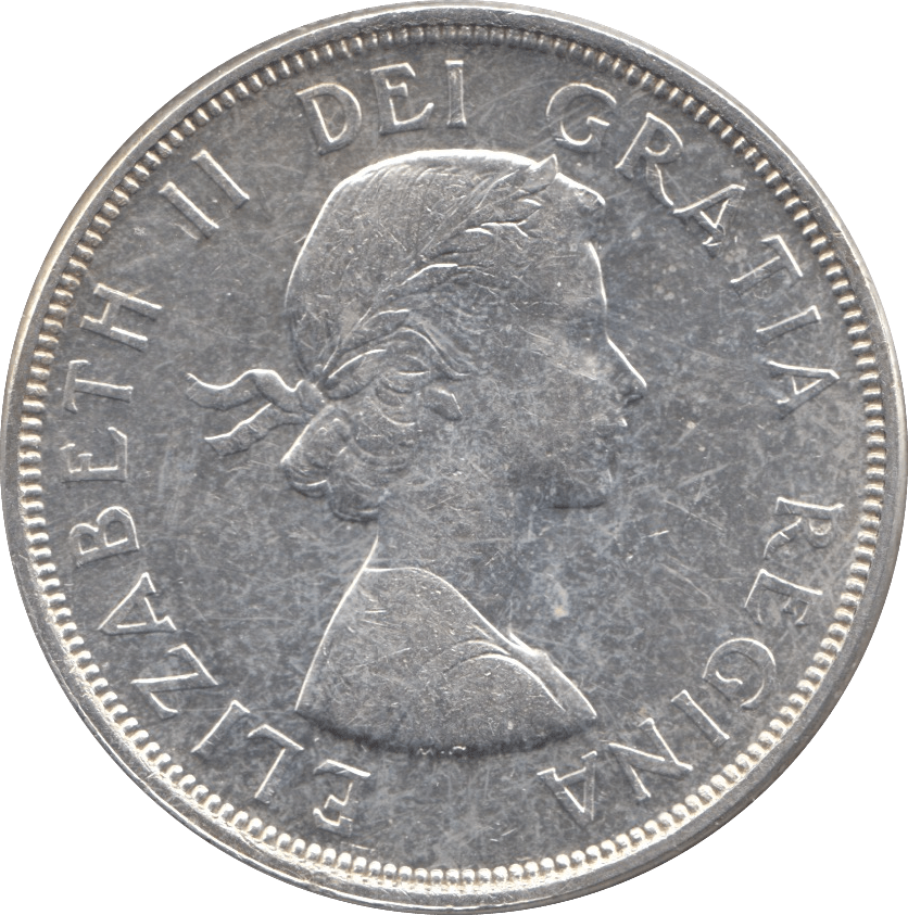 1964 SILVER COMMEMORATIVE ONE DOLLAR CANADA - SILVER WORLD COINS - Cambridgeshire Coins