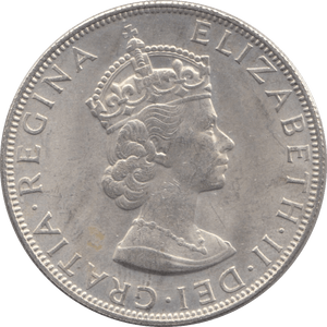 1964 SILVER CROWN BERMUDA - SILVER WORLD COINS - Cambridgeshire Coins