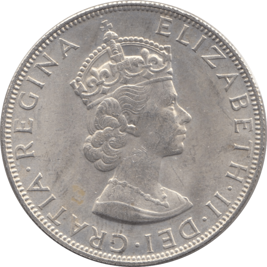 1964 SILVER CROWN BERMUDA - SILVER WORLD COINS - Cambridgeshire Coins