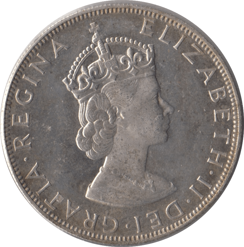 1964 SILVER CROWN BERMUDA - SILVER WORLD COINS - Cambridgeshire Coins