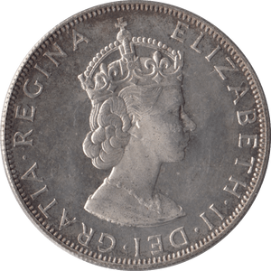 1964 SILVER CROWN BERMUDA - SILVER WORLD COINS - Cambridgeshire Coins