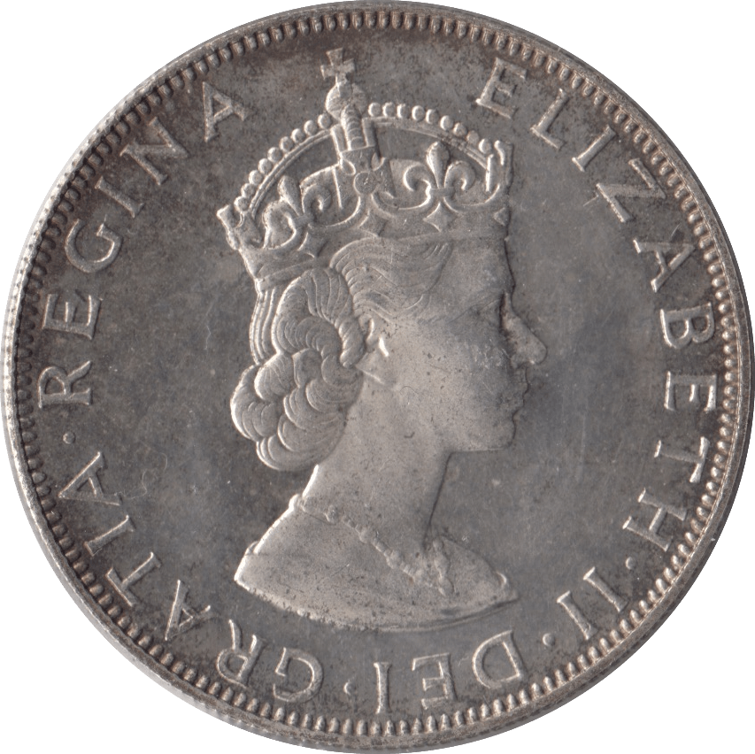 1964 SILVER CROWN BERMUDA - SILVER WORLD COINS - Cambridgeshire Coins