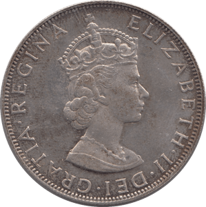 1964 SILVER CROWN BERMUDA - SILVER WORLD COINS - Cambridgeshire Coins