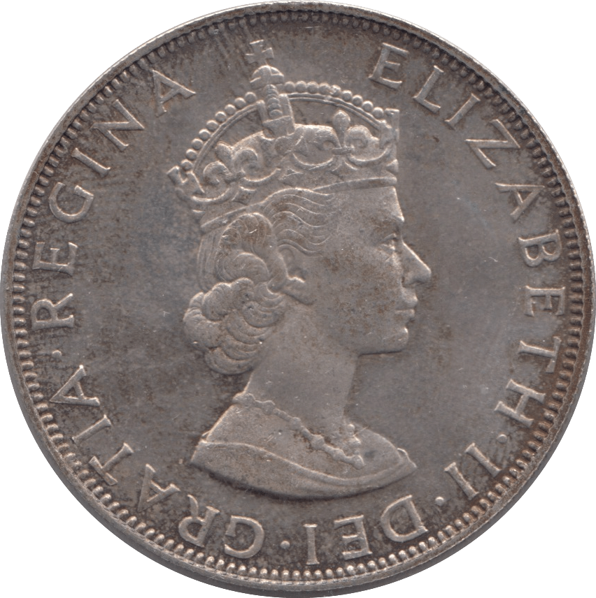 1964 SILVER CROWN BERMUDA - SILVER WORLD COINS - Cambridgeshire Coins