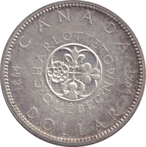1964 SILVER DOLLAR CANADA - SILVER WORLD COINS - Cambridgeshire Coins