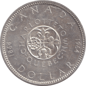 1964 SILVER DOLLAR CANADA - SILVER WORLD COINS - Cambridgeshire Coins