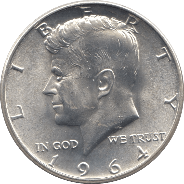 1964 SILVER HALF DOLLAR USA - SILVER WORLD COINS - Cambridgeshire Coins