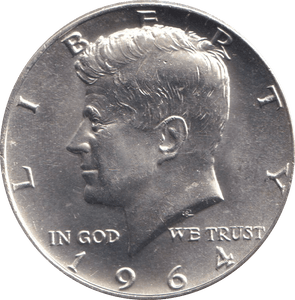 1964 SILVER HALF DOLLAR USA - SILVER WORLD COINS - Cambridgeshire Coins