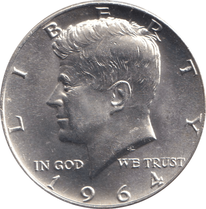 1964 SILVER HALF DOLLAR USA - SILVER WORLD COINS - Cambridgeshire Coins