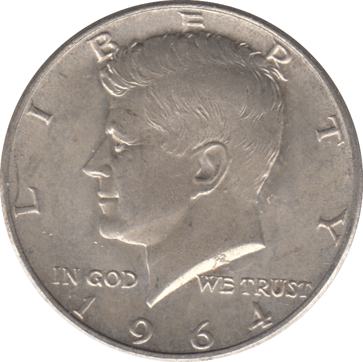 1964 SILVER HALF DOLLAR USA - SILVER WORLD COINS - Cambridgeshire Coins