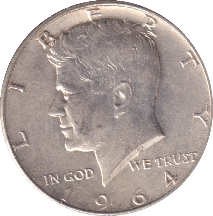 1964 SILVER HALF DOLLAR USA - SILVER WORLD COINS - Cambridgeshire Coins