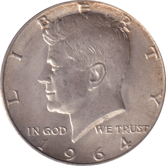 1964 SILVER HALF DOLLAR USA - SILVER WORLD COINS - Cambridgeshire Coins