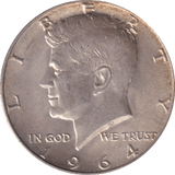 1964 SILVER HALF DOLLAR USA - SILVER WORLD COINS - Cambridgeshire Coins