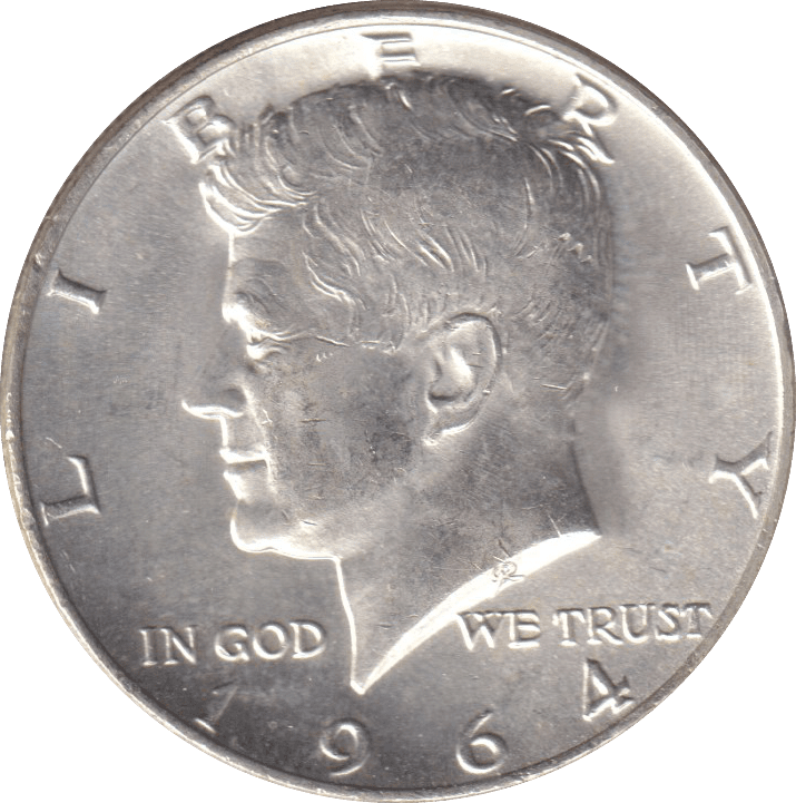 1964 SILVER HALF DOLLAR USA - SILVER WORLD COINS - Cambridgeshire Coins