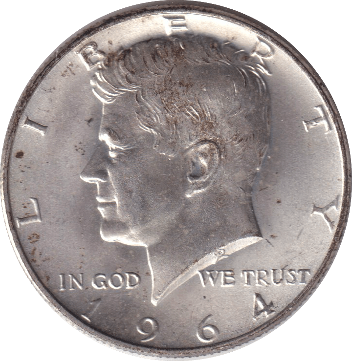 1964 SILVER HALF DOLLAR USA - SILVER WORLD COINS - Cambridgeshire Coins