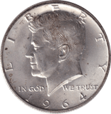 1964 SILVER HALF DOLLAR USA - SILVER WORLD COINS - Cambridgeshire Coins