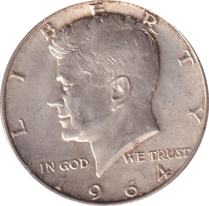1964 SILVER HALF DOLLAR USA - SILVER WORLD COINS - Cambridgeshire Coins