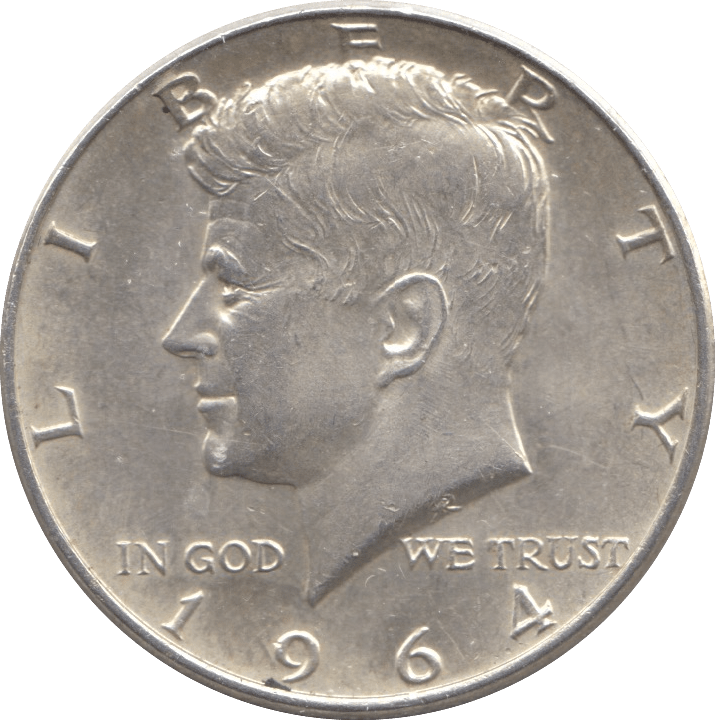 1964 SILVER HALF DOLLAR USA - SILVER WORLD COINS - Cambridgeshire Coins