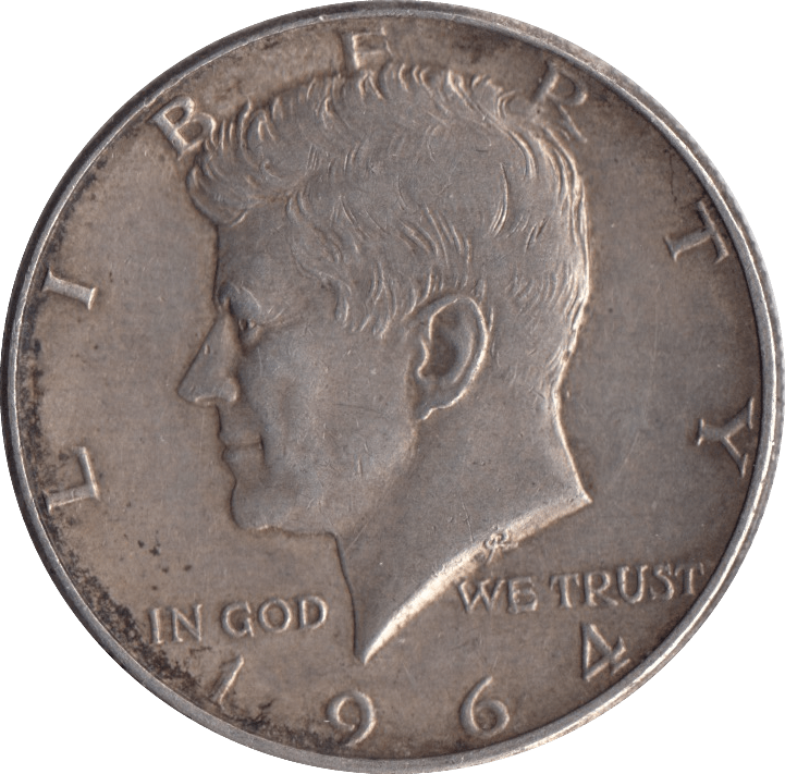 1964 SILVER HALF DOLLAR USA - SILVER WORLD COINS - Cambridgeshire Coins
