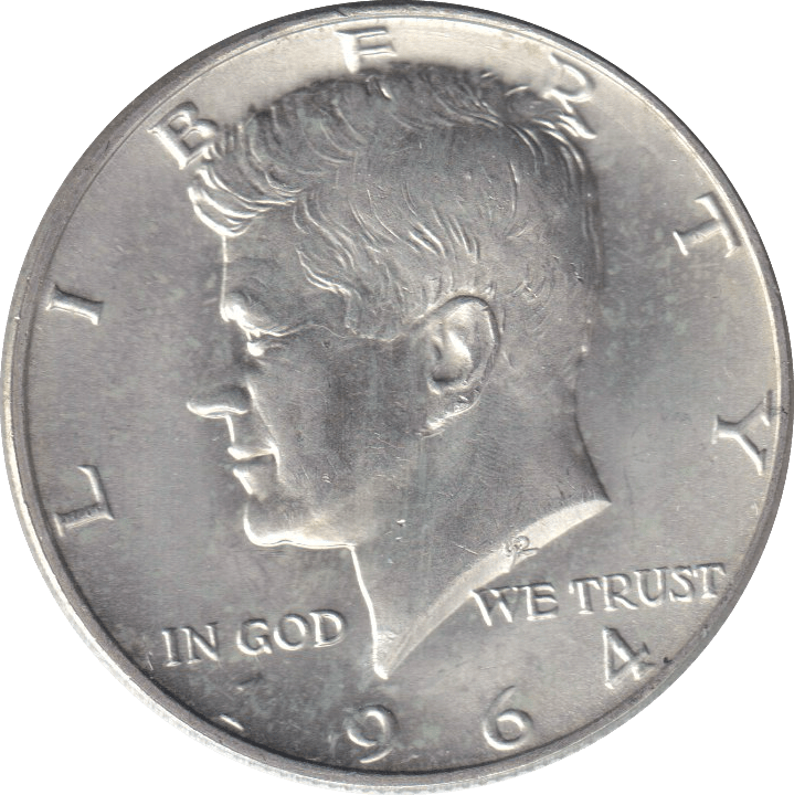 1964 SILVER HALF DOLLAR USA - SILVER WORLD COINS - Cambridgeshire Coins