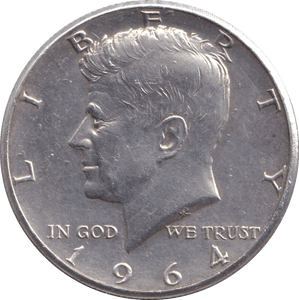 1964 SILVER HALF DOLLAR - SILVER WORLD COINS - Cambridgeshire Coins