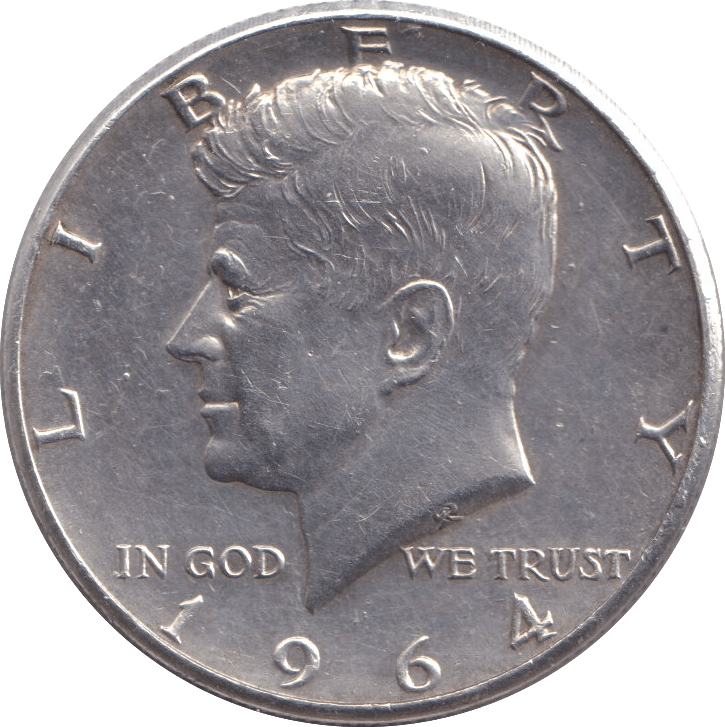 1964 SILVER HALF DOLLAR - SILVER WORLD COINS - Cambridgeshire Coins