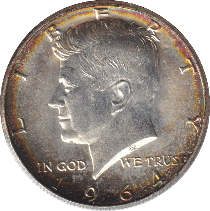 1964 SILVER HALF DOLLAR - SILVER WORLD COINS - Cambridgeshire Coins