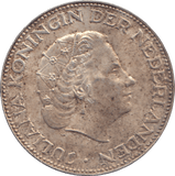 1964 SILVER NEDERLANDS 2 1/2 GULDEN - SILVER WORLD COINS - Cambridgeshire Coins