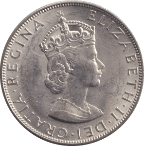 1964 SILVER ONE CROWN BERMUDA - SILVER WORLD COINS - Cambridgeshire Coins