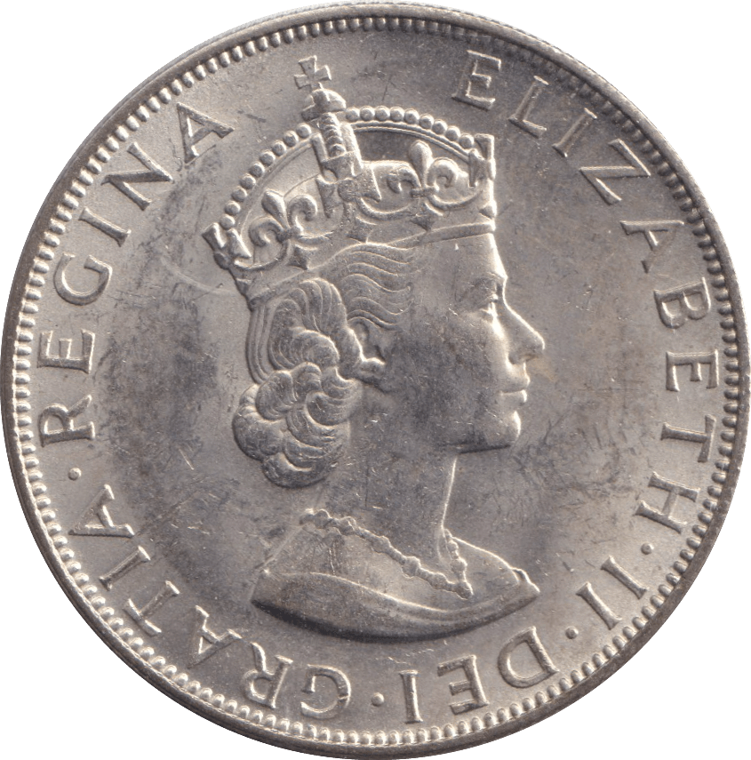 1964 SILVER ONE CROWN BERMUDA - SILVER WORLD COINS - Cambridgeshire Coins