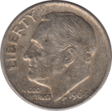 1964 SILVER ONE DIME USA - SILVER WORLD COINS - Cambridgeshire Coins