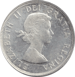 1964 SILVER ONE DOLLAR CANADA - SILVER WORLD COINS - Cambridgeshire Coins