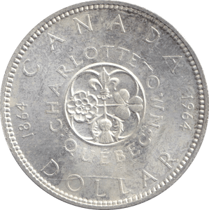 1964 SILVER ONE DOLLAR CANADA - SILVER WORLD COINS - Cambridgeshire Coins