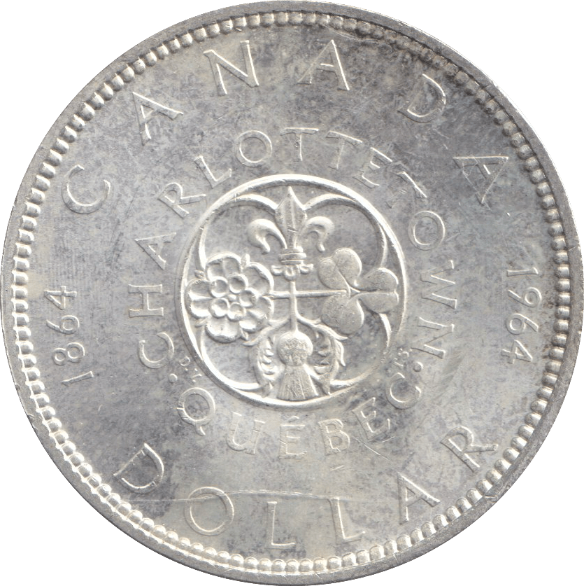 1964 SILVER ONE DOLLAR CANADA - SILVER WORLD COINS - Cambridgeshire Coins