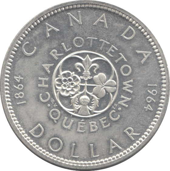 1964 SILVER ONE DOLLAR CANADA - SILVER WORLD COINS - Cambridgeshire Coins
