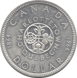 1964 SILVER ONE DOLLAR CANADA - SILVER WORLD COINS - Cambridgeshire Coins