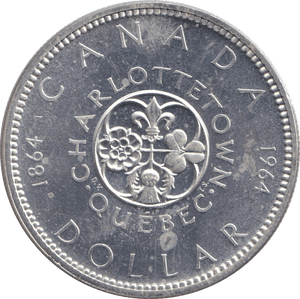 1964 SILVER ONE DOLLAR - SILVER WORLD COINS - Cambridgeshire Coins