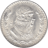 1964 SILVER ONE PESO MEXICO - SILVER WORLD COINS - Cambridgeshire Coins