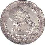 1964 SILVER PESO MEXICO - SILVER WORLD COINS - Cambridgeshire Coins