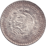 1964 SILVER PESO MEXICO - SILVER WORLD COINS - Cambridgeshire Coins