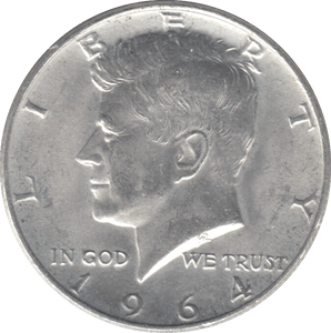 1964 SILVER USA HALF DOLLAR - SILVER WORLD COINS - Cambridgeshire Coins