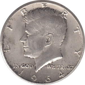 1964 SILVER USA HALF DOLLAR - SILVER WORLD COINS - Cambridgeshire Coins