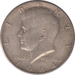 1964 SILVER USA HALF DOLLAR - SILVER WORLD COINS - Cambridgeshire Coins