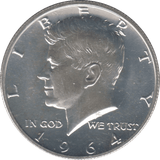 1964 SILVER USA HALF DOLLAR - SILVER WORLD COINS - Cambridgeshire Coins