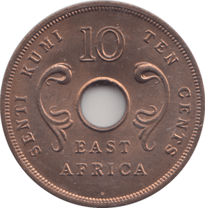 1964 TEN CENTS EAST AFRICA - WORLD COINS - Cambridgeshire Coins