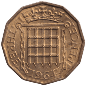1964 THREEPENCE ( UNC ) - THREEPENCE - Cambridgeshire Coins