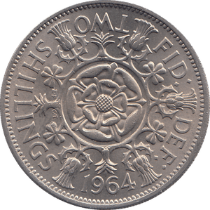 1964 TWO SHILLINGS ( UNC ) - TWO SHILLINGS - Cambridgeshire Coins