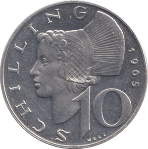 1965 10 DOLLARS AUSTRIA - WORLD COINS - Cambridgeshire Coins