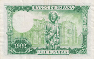 1965 1000 PESTAS BANKNOTE SPAIN REF-1572 - WORLD BANKNOTES - Cambridgeshire Coins