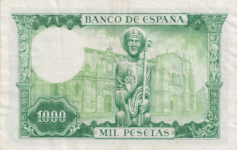 1965 1000 PESTAS BANKNOTE SPAIN REF-1572 - WORLD BANKNOTES - Cambridgeshire Coins